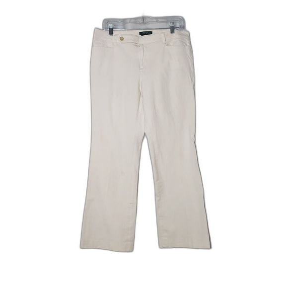 LAUREN RALPH LAUREN Adelle White Stretch Jeans Pants Womens Size 10 - Picture 5 of 5